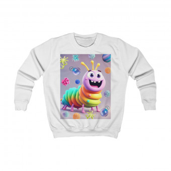 Kids Space, Cartoon, Funky, Caterpillar Sweatshirt